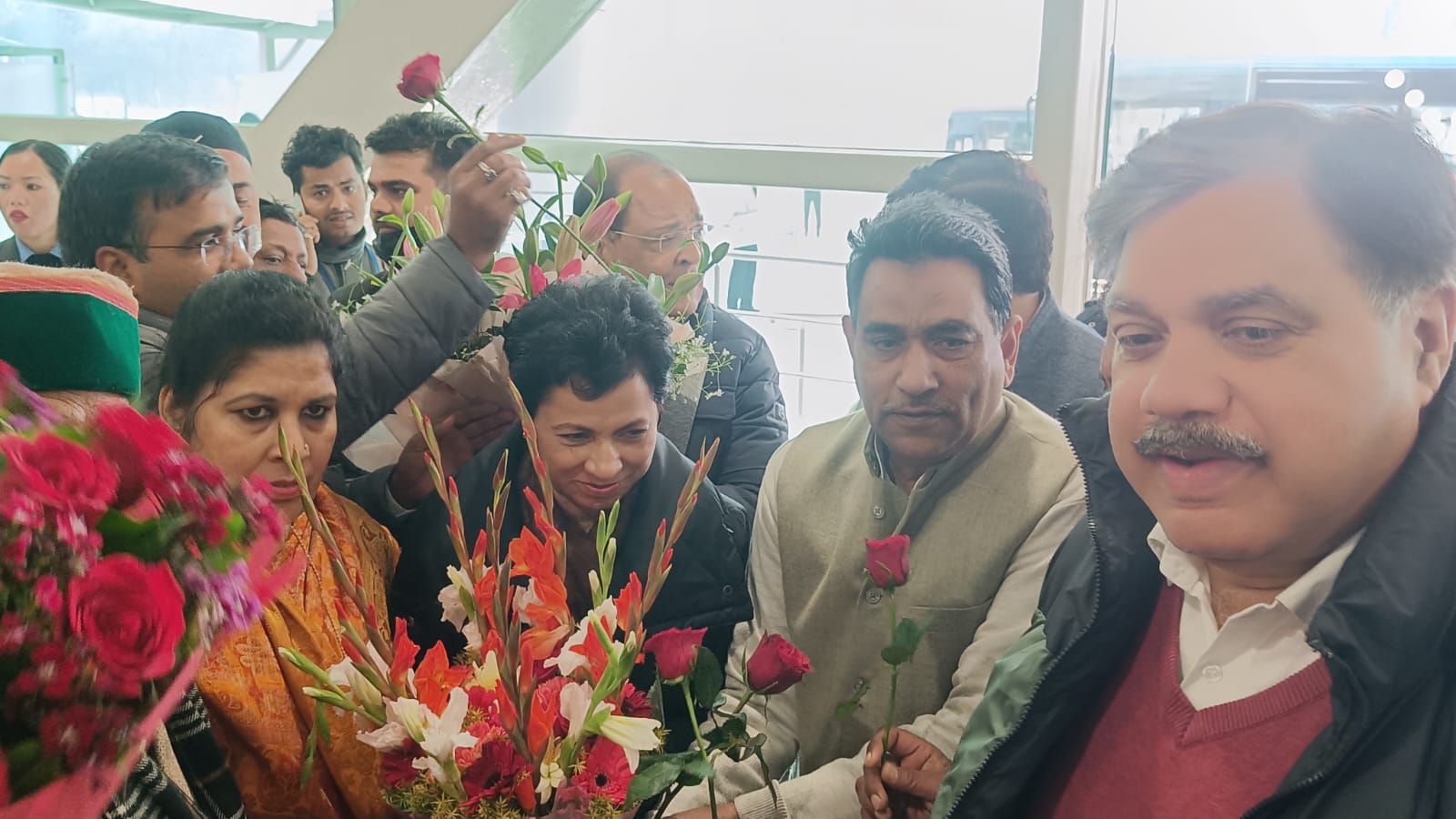उत्तराखंड कांग्रेस की नवनियुक्त प्रभारी कुमारी शैलजा का प्रथम बार उत्तराखंड आगमन पर गर्मजोशी से किया गया स्वागत