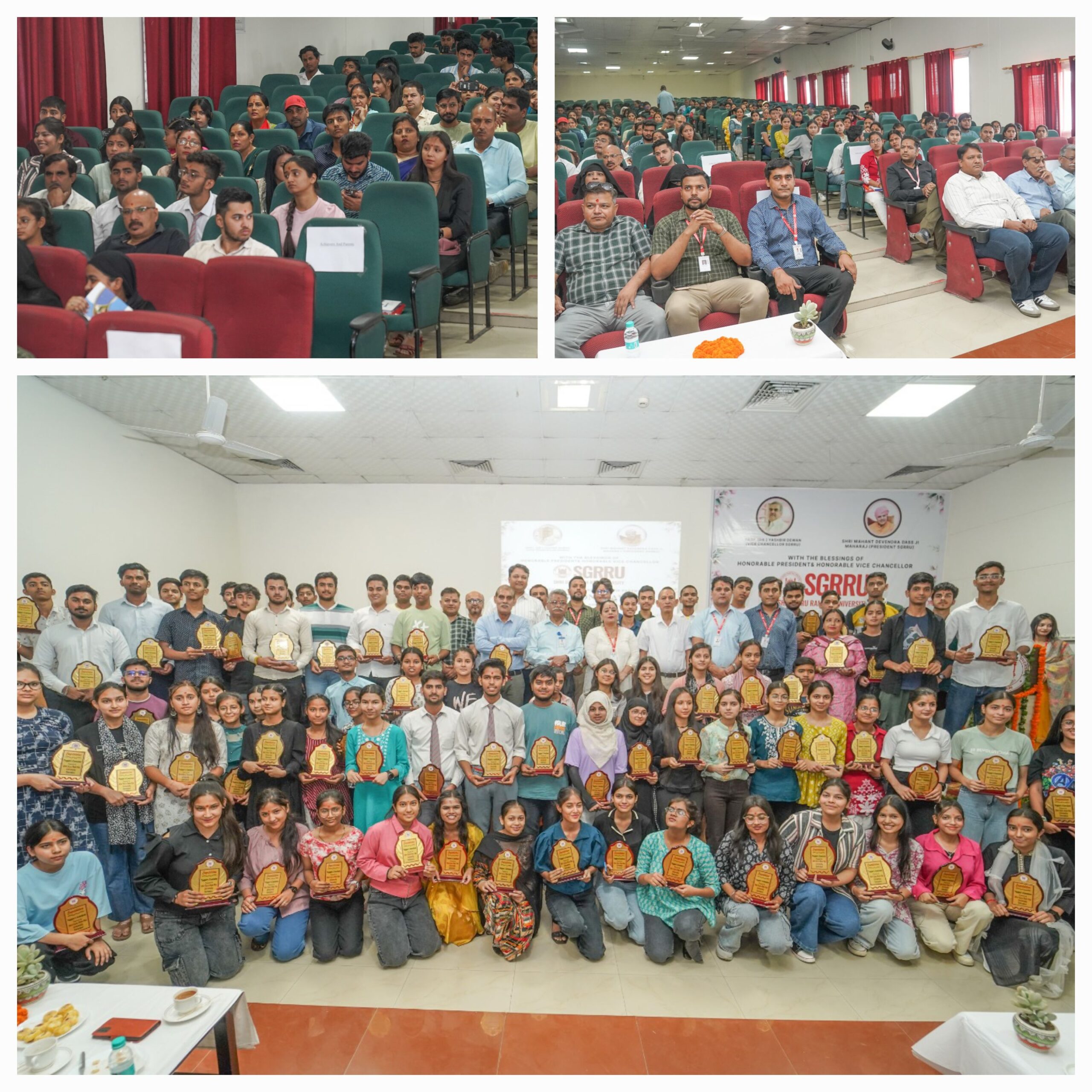 एसजीआरआरयू टाॅपर्स काॅन्क्लेव में होनहारों की प्रतिभा का सम्मान 100 से अधिक छात्र-छात्राओं को किया गया सम्मानित