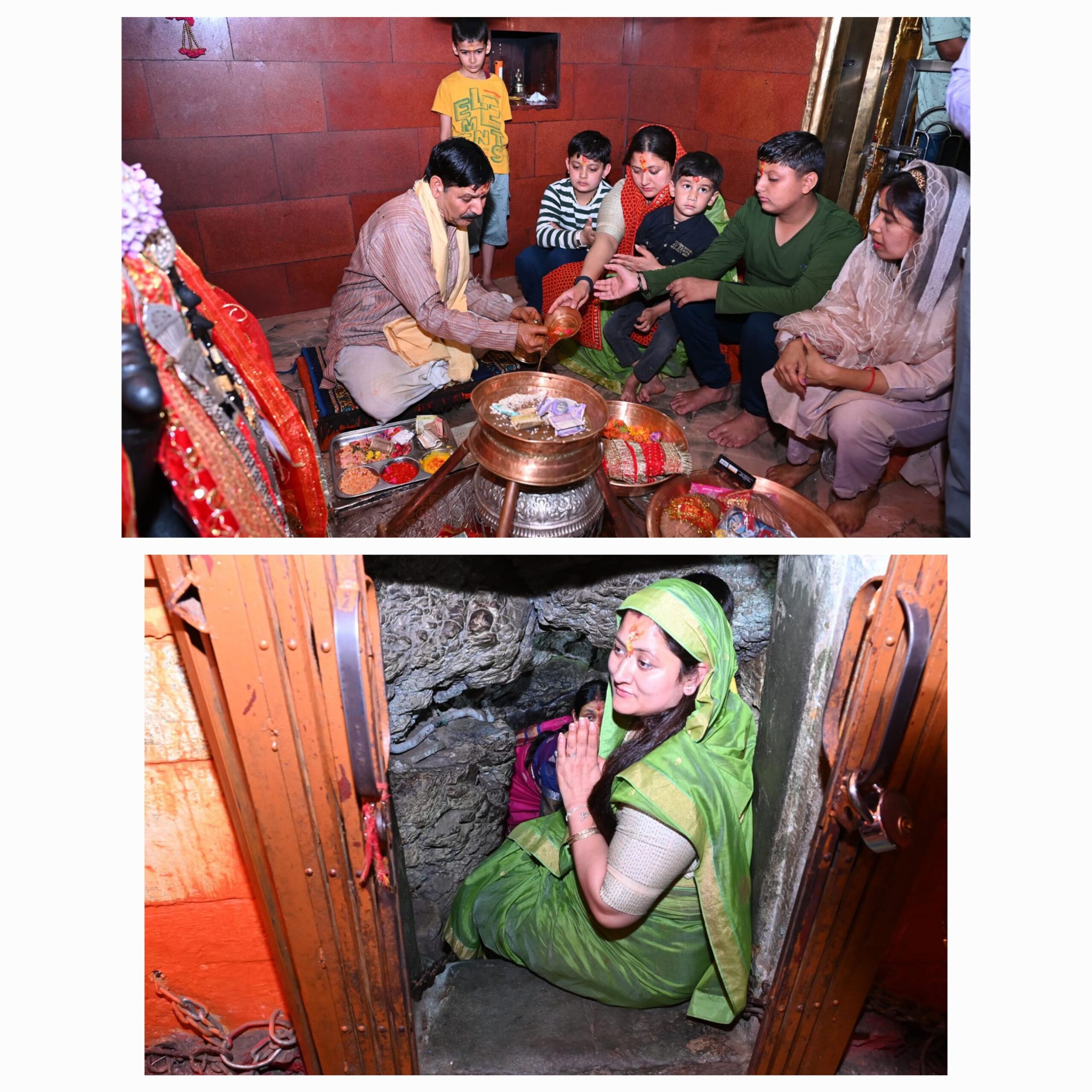 श्री पाताल भुवनेश्वर महादेव की पूजा-अर्चना की और प्रभु से सभी के कल्याण एवं खुशहाली हेतु प्रार्थना की