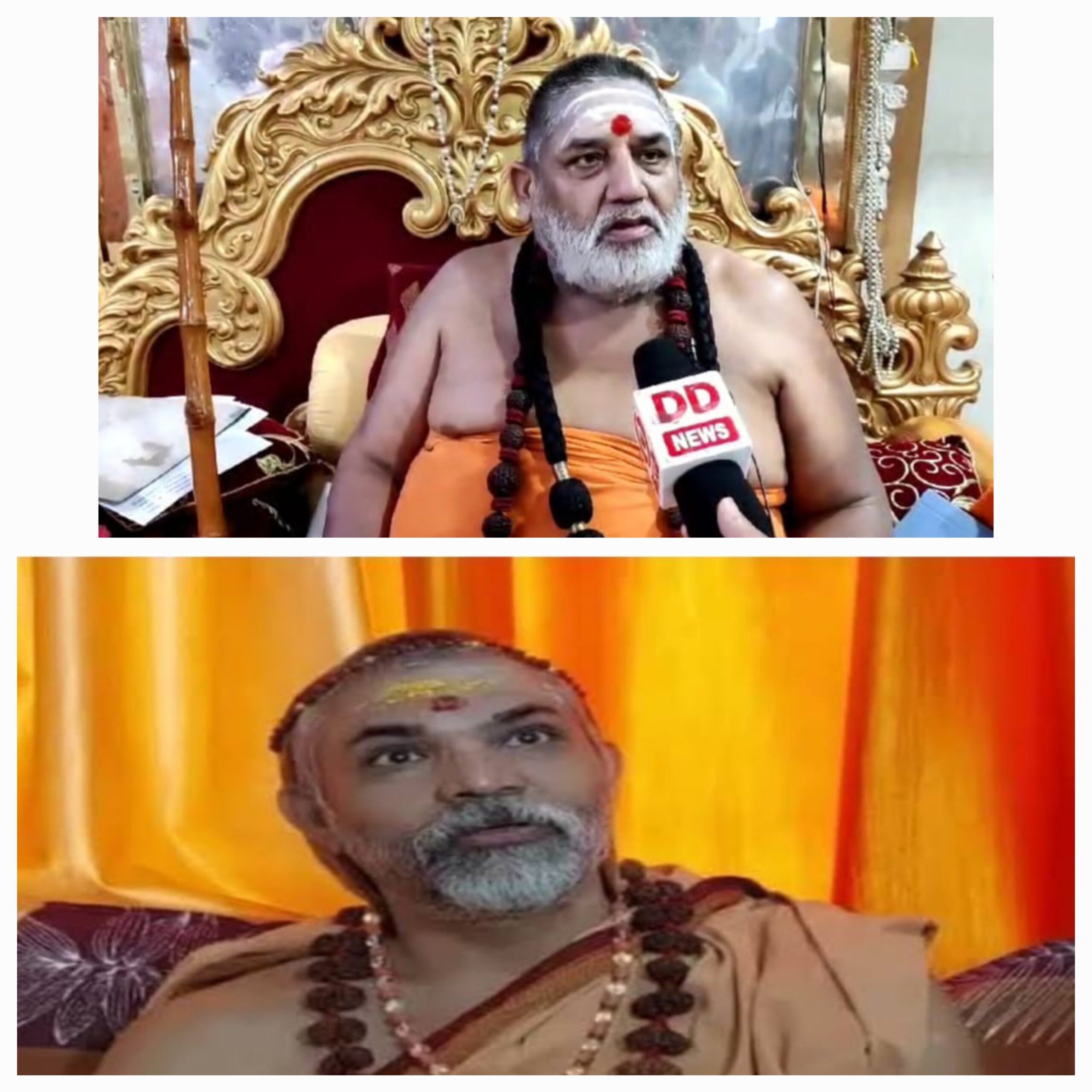 स्वामी अच्युतानंद ने अविमुक्तेश्वरा नंद पर गंभीर आरोप लगाया और कहा कि उनको रामालय ट्रस्ट के नाम पर एकत्र किये गए हजारों किग्रा सोने का हिसाब भी देना चाहिए