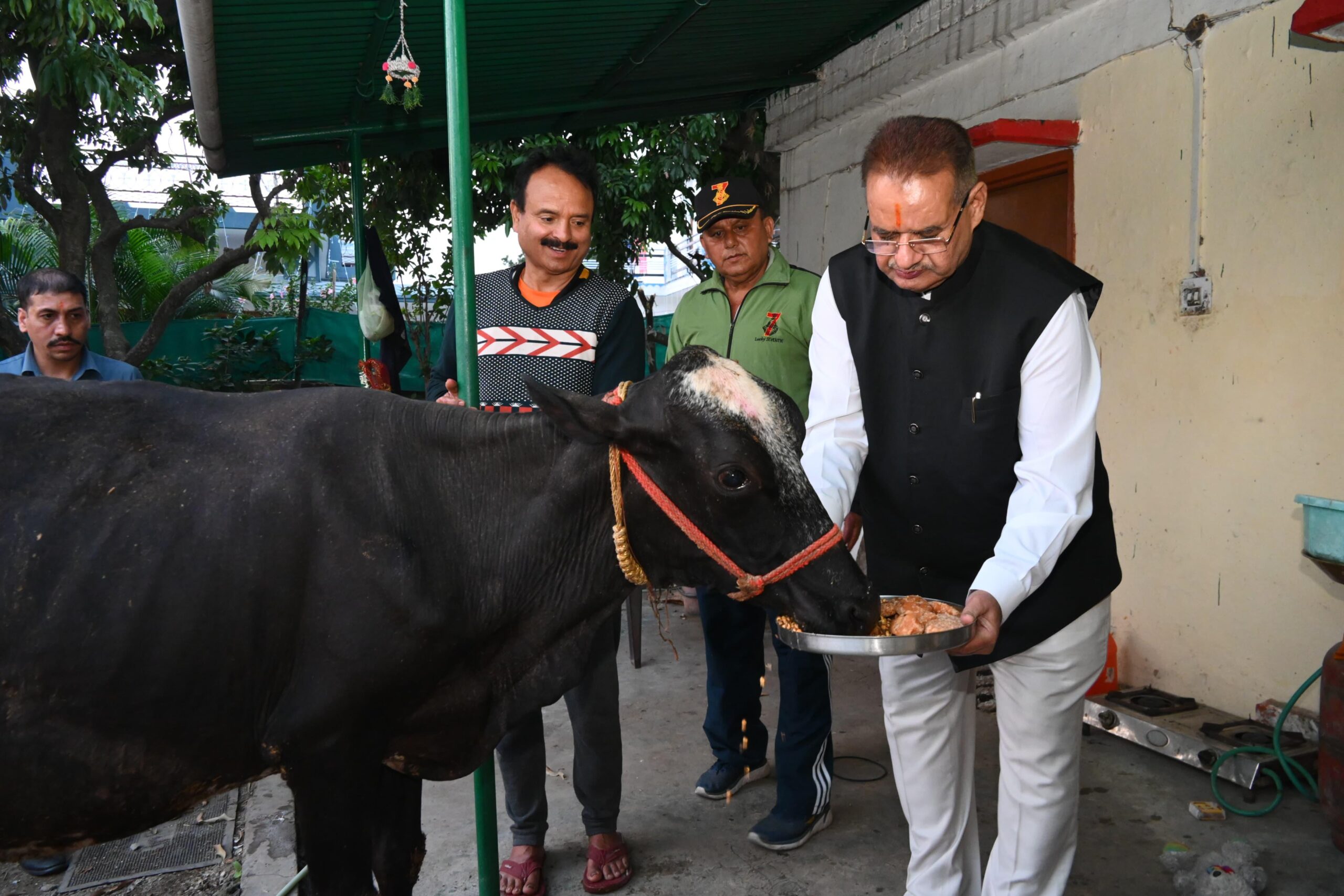 सुबे के कृषि मंत्री गणेश जोशी ने देहरादून के नयागांव स्थित गौशाला में गोवर्धन पूजा के अवसर पर गौमाता की पूजा अर्चना कर उनका आर्शीवाद लिया और उन्हें गुड तथा चना खिलाया