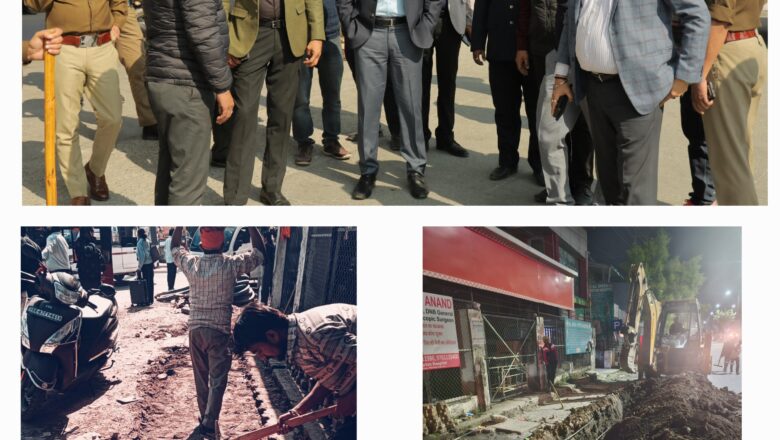 आईएसबीटी चौक से आउटफॉल तक ड्रेनेज सिस्टम और नाले की सफाई का काम शुरू