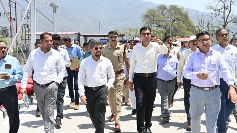 खांड गांव में आरटीओ व ट्रैफिक पुलिस के Interception point का भी किया निरीक्षण