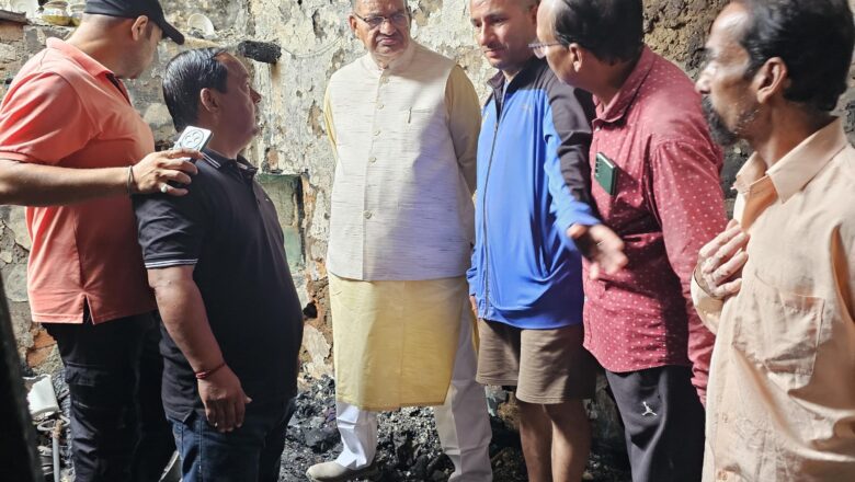 घटना की जानकारी पर तुरंत पहुंचे मंत्री गणेश जोशी, राहत कार्यों में तेजी लाने के दिए सख्त निर्देश