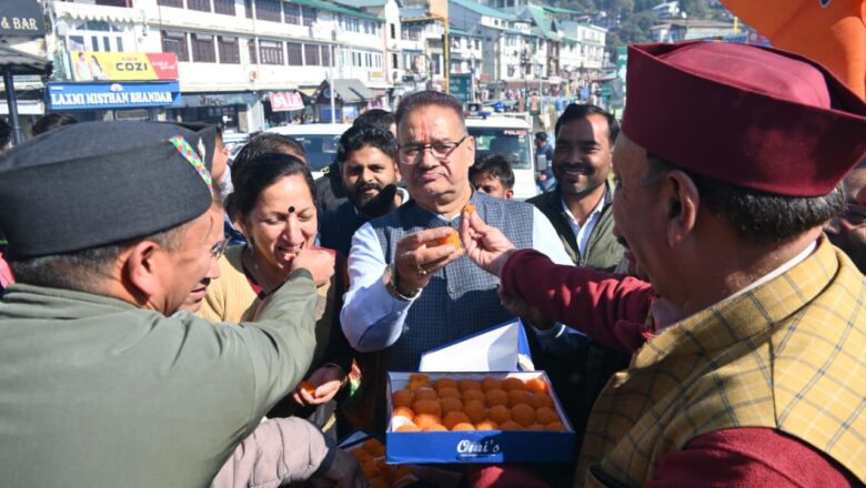 गणेश जोशी ने गांधी चौक मसूरी में कहा—यह जीत प्रधानमंत्री के प्रति जनता के सम्मान और विपक्ष की नकारात्मकता के प्रति जनता की नाराज़गी का परिणाम है